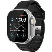 KEYBUDZ Journey FKM Apple Watch Bandje Zwart