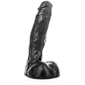 All Black - Realistische Dildo - 22 x 5,4 cm - Zwart