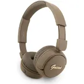 GUESS Metal Logo Script over-ear hoofdtelefoon - Bruin