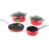 Russell Hobbs Riviera 4-delige pannenset - keramische antiaanbaklaag