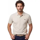 Lacoste polo creme classic fit pique