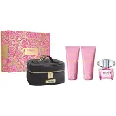 Versace Bright Crystal Gift Set EDT 90ML + SG 100ML + BL 100ML + small Beauty Case