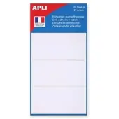Agipa witte etiketten in etui ft 34 x 75 mm (b x h), 21 stuks, 3 per blad - 6 stuks
