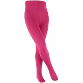 Falke Cotton Touch dun eenkleurig katoen panty kinderen paars - maat 152-164