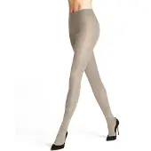 Falke Family eenkleurig katoen panty dames beige - maat 36-38