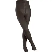 Falke Comfort Wool dik eenkleurig wol panty kinderen bruin - maat 152-164