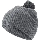 Falke Hat with Pompom sneldrogend warm kasjmier muts unisex grijs - maat ONESIZE
