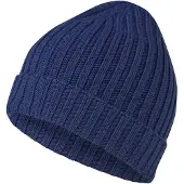 Falke Hat Rib sneldrogend warm wol muts unisex blauw - maat ONESIZE