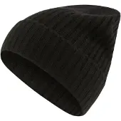 Falke Basic Ribbed sneldrogend warm kasjmier muts unisex zwart - maat ONESIZE