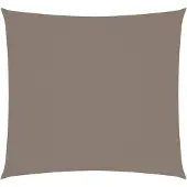 vidaXL Zonnescherm vierkant 2,5x2,5 m oxford stof taupe
