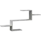 vidaXL Wandschap 104x15x49 cm bewerkt hout betongrijs