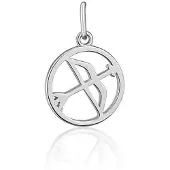JVD Zilveren hanger, symbool, SVLP1080X6100ST
