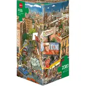 Heye Triangle Box - Superhero Movie Puzzel (2000 stukjes)