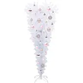 vidaXL Kunstkerstboom met 150 LED Wit 120 cm PVC en Staal