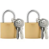 vidaXL U Slot met Sleutels 2 pcs Koper IJzer