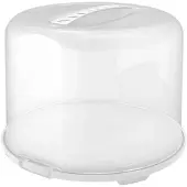 Rotho - Fresh - Taartdoos XL - 35.5x34.5x26 cm - Wit/Transparant