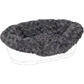 Flamingo Hondenkussen Tuck Cuddly Grijs L – 81x51x24 cm – elastische pluche hoes – perfect voor Tuck hondenmand –