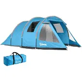 Outsunny -Campingzelt-Taft, Fiberglass-475L x 264B x 172H cm-Blau