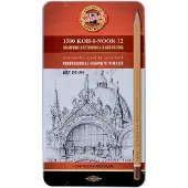 Koh-I-Noor Toison d'Or Graphietpotlood Set, 12 Potloden (8B-2H), Perfect voor Artiesten en Tekenaars, FA1502/11