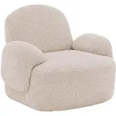 Goossens Fauteuil Nomi - Stof - Wit
