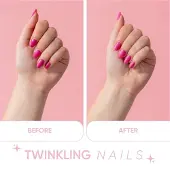 Herome Twinkling Nails Set - Glitter nagellak - feestelijke nagels met een subtiele glitterlak - Cadeau - Nail art stickers - Nagellak stickers