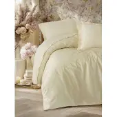 L'essentiel Maison , Elegant - Beige v2, Satine beddengoedset voor éénpersoonsbedden (Duitsland), Beige, 100% katoensatijn, 135 x 135 cm