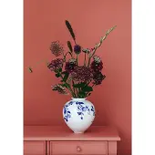 HEINEN - Delfts Blauw - Bolvaas bloemen 20cm - vaas keramiek - cadeau vrouw populair