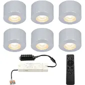 HOFTRONIC™ Complete set 6x3W dimbare LED in/opbouwspots Navarra IP44