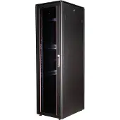 Roline 19-inch netwerkkast Pro 42 U, 600x800 BxD Glazen deur zwart
