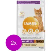 IAMS Kitten & Junior Kip - Kattenvoer - 2 x 3 kg