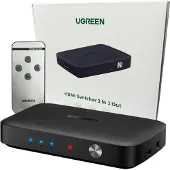 UGREEN Przełącznik Switch Cm332 3W1 Hdmi 1.4 4K 30 Hz (Czarny)