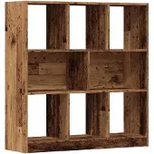 vidaXL Boekenkast 97,5x29,5x100 cm bewerkt hout oud houtkleurig