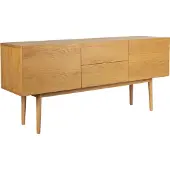 Zuiver High On Wood Dressoir Eiken 2 lades, 2 deuren - Beige