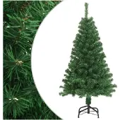 vidaXL Kunstkerstboom met dikke takken 150 cm PVC groen