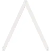 vidaXL Kinderbedhuisje 209x95,5x88 cm massief grenenhout wit