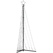 vidaXL LED-kerstboom 339 LEDs koud wit 187 cm