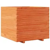 vidaXL Plantenbak 40x40x46 cm massief grenenhout wasbruin