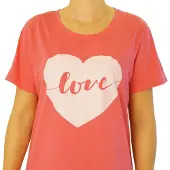 Gino santi Bigshirt, Slaap T-shirt print Love