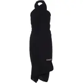 Knit Factory Liv Pareo - XL Sjaal - Sarong - Stranddoek - Strandlaken - Strandjurk voor Dames - Zwart - Duurzaam & Milieuvriendelijk - 100% Biologisch katoen