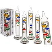Ootb Thermometer Galileo 18cm In Giftbox Transparant transparant Glas