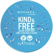 Rimmel Kind & Vrij Reinigende Brow Wax #001-doorschijnend 8 gr