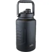 Rubytec Shira Megajug - 3.7 L - Thermosbeker - Vacuüm Drinkfles - Thermosfles - Waterfles - RVS Drinkfles - Urenlang Koud of Warm Drinken - Lekvrij - BPA-vrij - Zwart