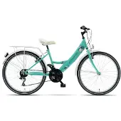 Kands Giulietta – Kinderfiets – 24 inch – 18 versnellingen – V-brake – 130-165 cm – Mintgroen – Meisje