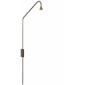 Trizo21 - Austere Push Plug EU Messing Wandlamp