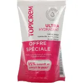 Topicrem Ultra-Hydraterende Crème voor Zeer Droge en Beschadigde Handen 2 x 50 ml