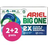 Ariel 2+2 Gratis: 3in1 Wasmiddel Pods The Big One Alpine 15 Stuks
