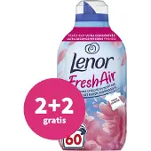 Lenor 2+2 gratis: Wasverzachter Fresh Air Bloesem 60 Wasbeurten 840 ml
