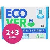 Ecover 2+3 Gratis: Wascapsules Universal Almond & Rescued Apricot 18 Stuks