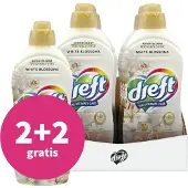 Dreft 2+2 Gratis: Wasverzachter White Blossoms Voordeelverpakking 6x 880 Ml