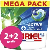Ariel 2+2 Gratis: 4in1 Wasmiddel Pods Actieve Geurbestrijding 44 Stuks